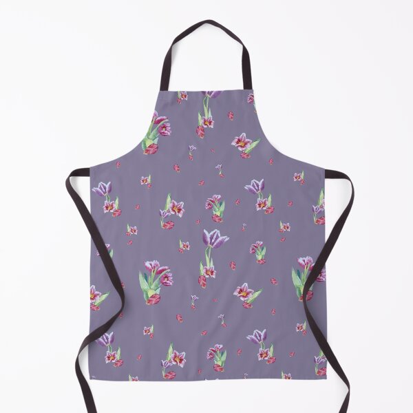 Item preview, Tulip red violet pattern bouquet purple designed and sold by Yana Mustafina | Boho Soulful Designs.