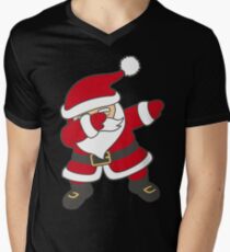 Dabbing Santa Men's V-Neck T-Shirt
