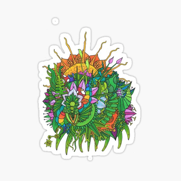 Sunrise in a Runcible Garden Sticker
