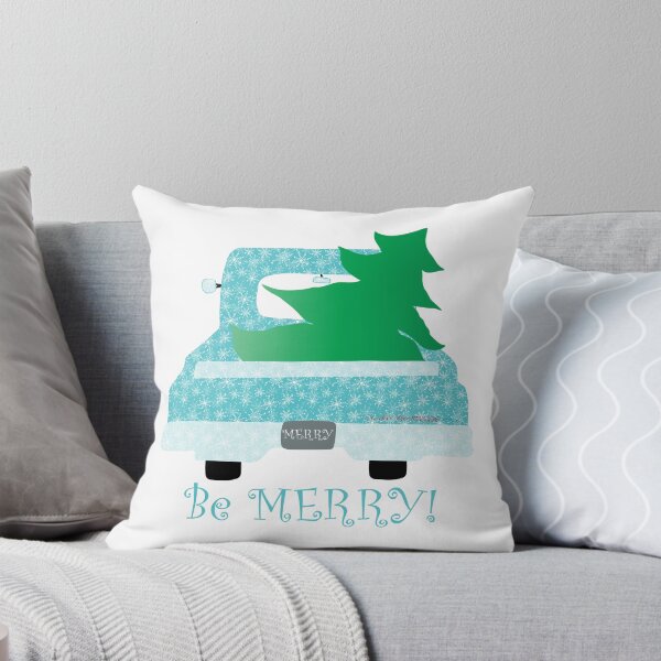 Item preview, Be MERRY! Blue Truck Christmas designed and sold by creativebeeshop.