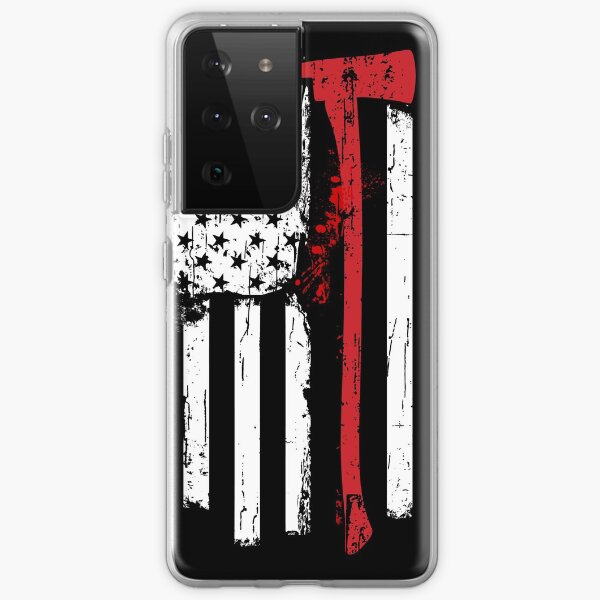 Item preview, Distressed Thin Red Line Flag designed and sold by peaktee.