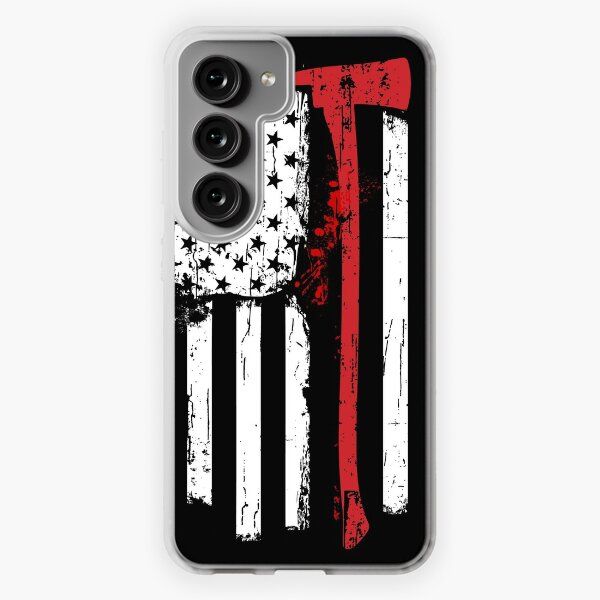 Personalized Baseball Player Name Number America Flag Design Rubber Cover  Phone Case for Samsung Galaxy S23 S22 S21 S20 ULTRA PLUS/ S21 FE /S20 FE/