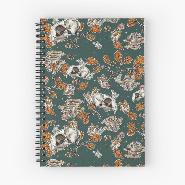 Item preview, Cat Skull Maxilla | Botanical Nature Pattern | Cat Skull Pattern (teal) designed and sold by Karli Mogen.