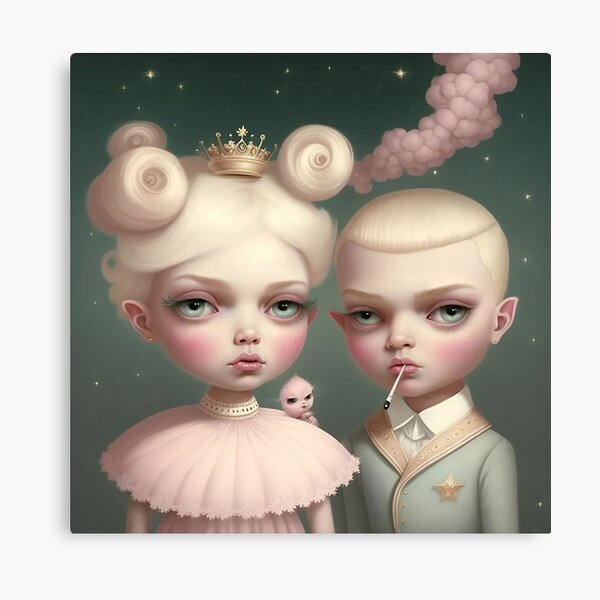 Bad boy and the Queen Canvas Print
