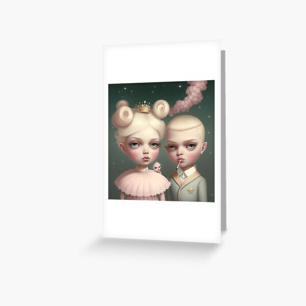 Bad boy and the Queen Greeting Card