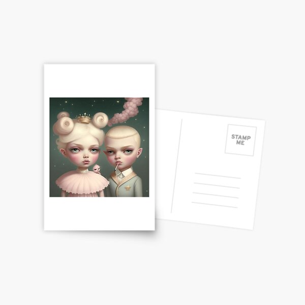Bad boy and the Queen Postcard