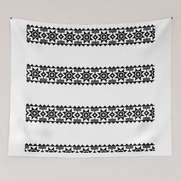Item preview, Black Slavic, folk pattern designed and sold by PolishArtist.