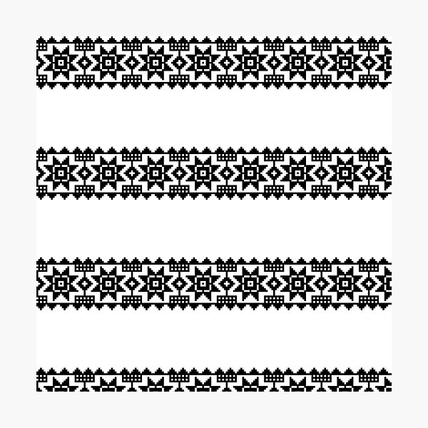 Item preview, Black Slavic, folk pattern designed and sold by PolishArtist.