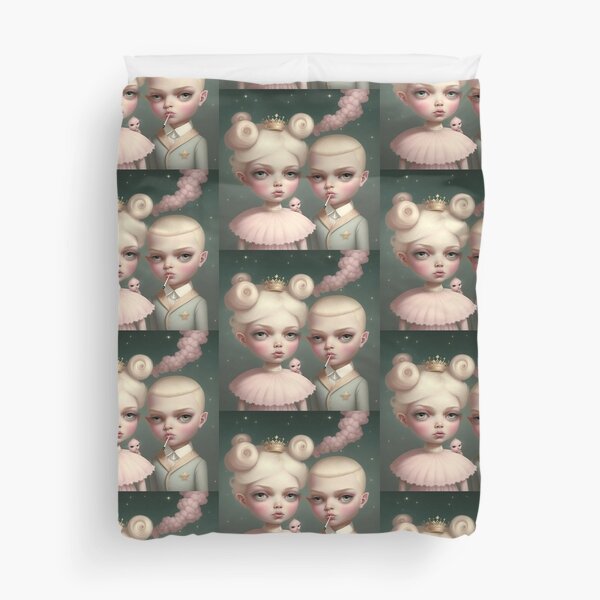 Bad boy and the Queen Duvet Cover