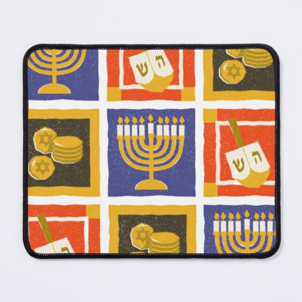 Item preview, Hanukkah Menorah Dreidel Gelt Pattern designed and sold by LanaGoodhelm.