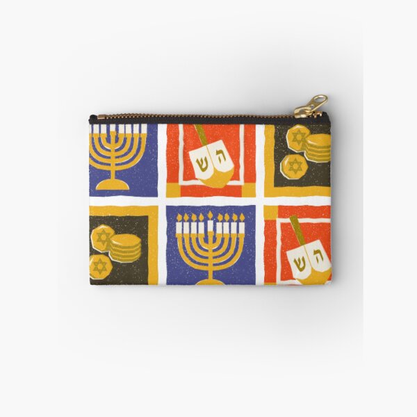 Item preview, Hanukkah Menorah Dreidel Gelt Pattern designed and sold by LanaGoodhelm.