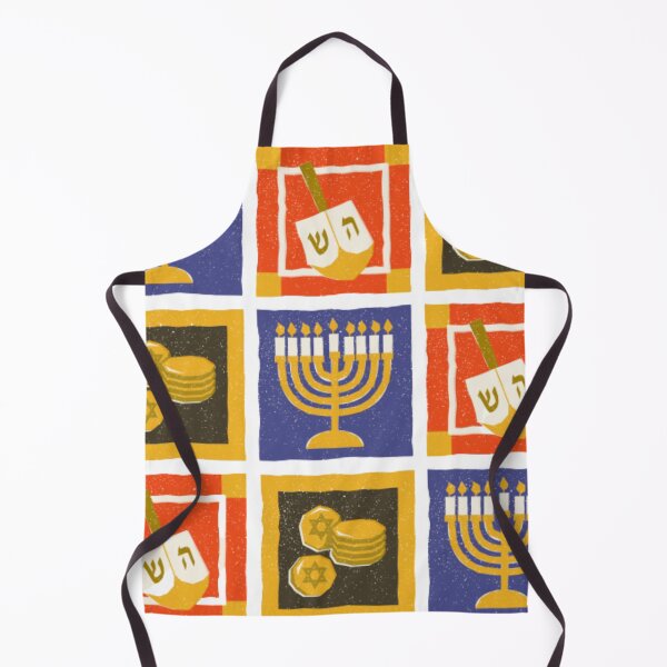Item preview, Hanukkah Menorah Dreidel Gelt Pattern designed and sold by LanaGoodhelm.