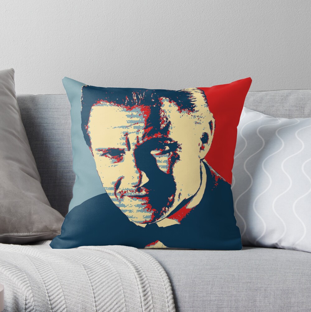 Mr. Wolf Pulp Fiction (Obama Effect) Throw Pillow