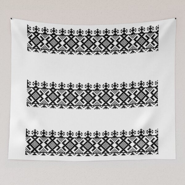 Item preview, Black Slavic, folk pattern designed and sold by PolishArtist.