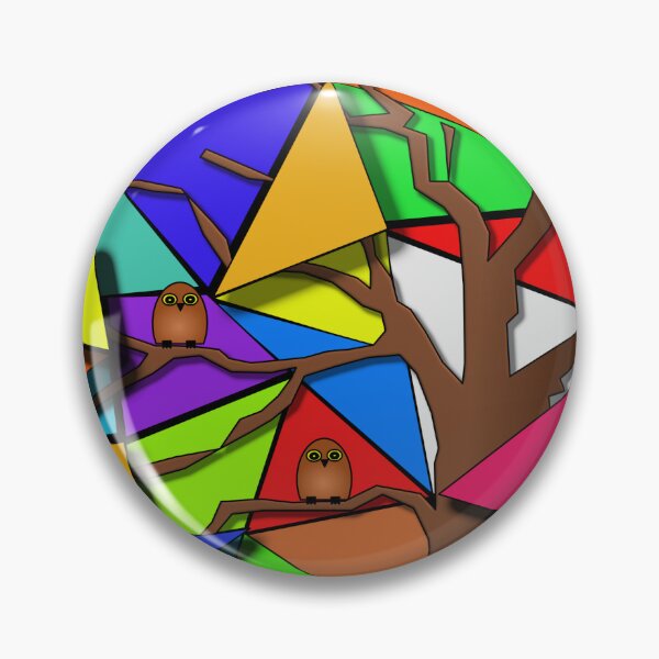 Item preview, Colorful triangles with tree designed and sold by jumapa.