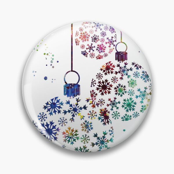 Item preview, Christmas Snow Pattern Ornaments designed and sold by EvasDreams.