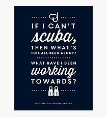 The Office - Creed Bratton If I Can't Scuba Photographic Print