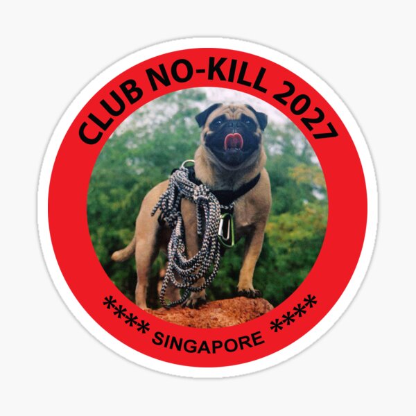 CLUB NO-KILL SINGAPORE Sticker