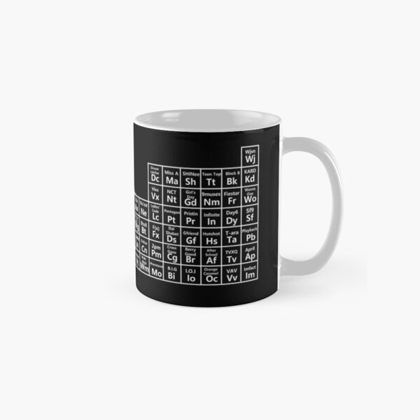kpop periodic table (white ver) Classic Mug