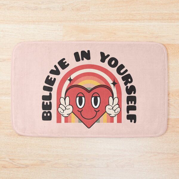 Item preview, Believe in Yourself Groovy Heart and Rainbow designed and sold by bolimj.