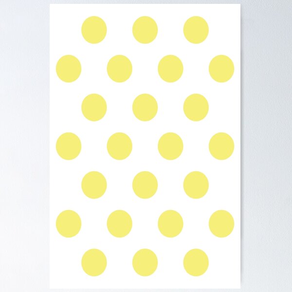 Item preview, Large YELLOW and WHITE POLKA DOTS designed and sold by RachelMacht.