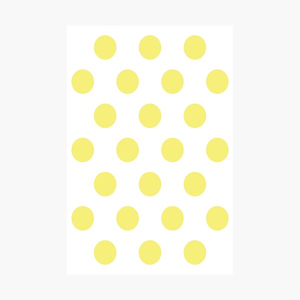 Item preview, Large YELLOW and WHITE POLKA DOTS designed and sold by RachelMacht.