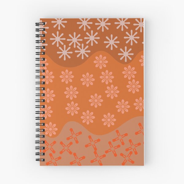 Aperçu de l'œuvre Motif Floral Japonais Motif Patchwork Orange créée et vendue par Anna Lemos.