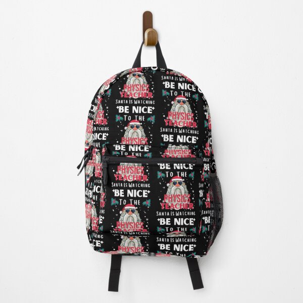 Item preview, Be Nice To The Physics Teacher Santa Is Watching Funny Teacher Christmas designed and sold by RE PIXEL.