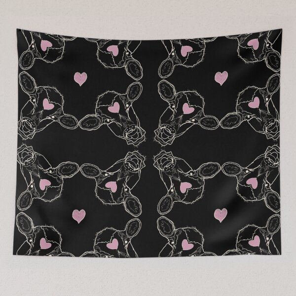 Item preview, Cows Pink Hearts Pattern Cows love Humans designed and sold by Svetlana  Horvat.
