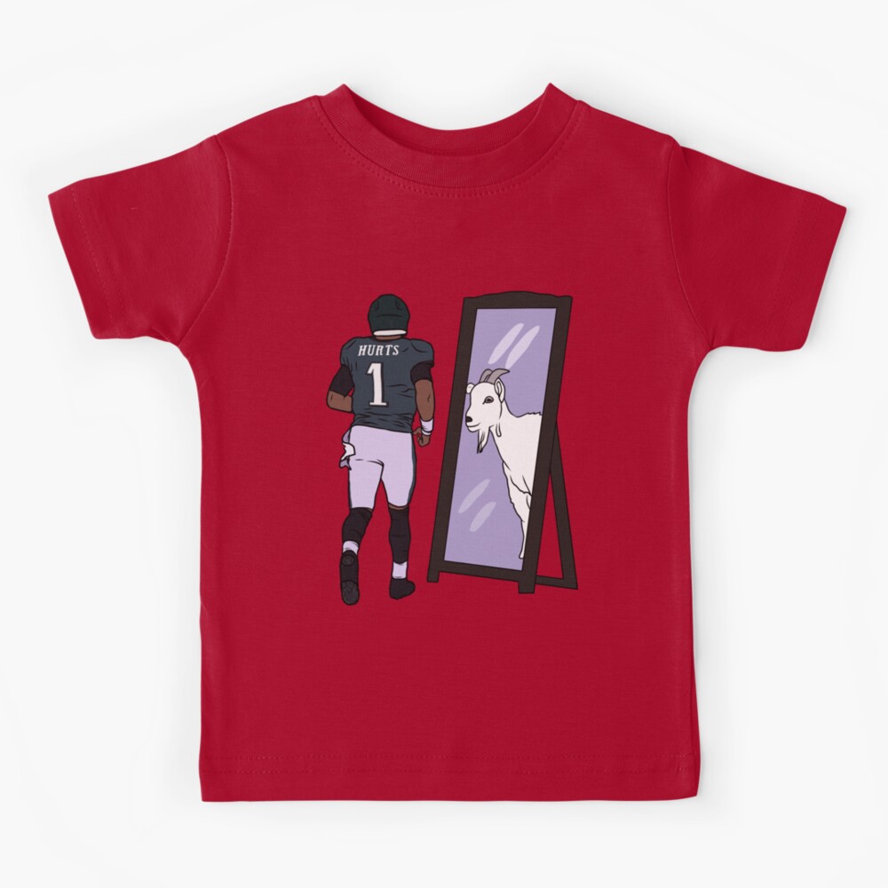 Jalen Hurts Mirror GOAT Kids T-Shirt for Sale by RatTrapTees