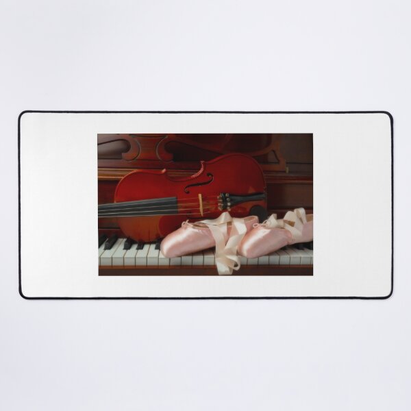 Item preview, Pointe Shoes And Violin On Piano designed and sold by Garry Gay.