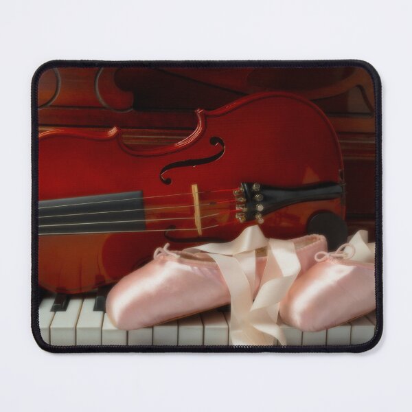 Item preview, Pointe Shoes And Violin On Piano designed and sold by Garry Gay.