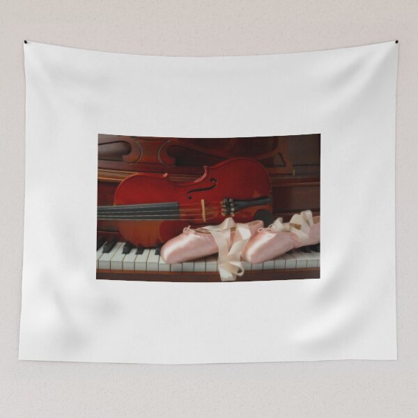 Item preview, Pointe Shoes And Violin On Piano designed and sold by Garry Gay.