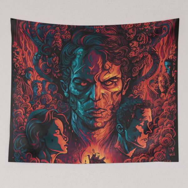 Item preview, Demonic Horror Movie Poster designed and sold by OccultDreams.