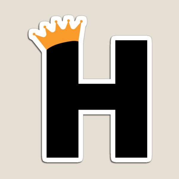 Item preview, Crowned Monogram Letter H designed and sold by Coffee Lifestyle.