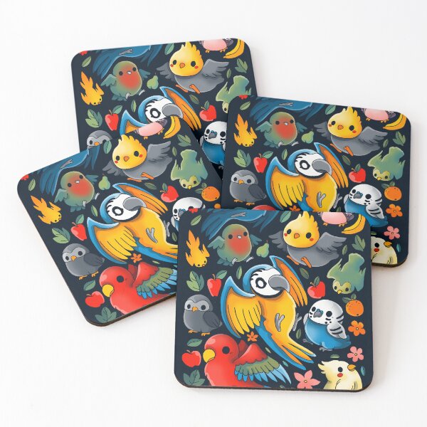 Item preview, parrots designed and sold by VallinArt.