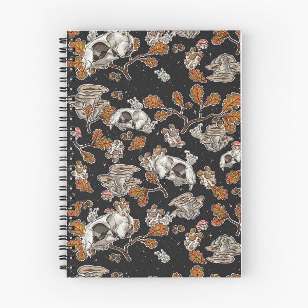 Item preview, Cat Skull Maxilla | Botanical Nature Pattern | Cat Skull Pattern (Black) designed and sold by Karli Mogen.