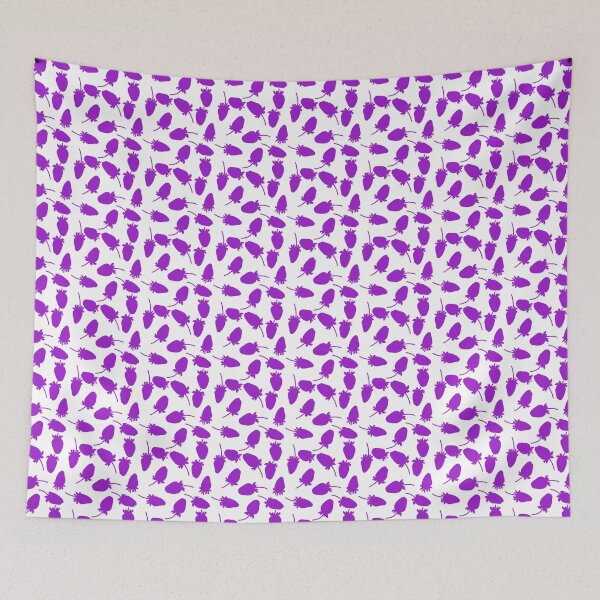 Item preview, cute violet strawberries seamless pattern designed and sold by stavina.