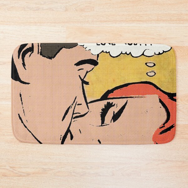 Item preview, Comic couple | Kiss | Retro | Vintage | Lichtenstein Inspired designed and sold by spinolator.