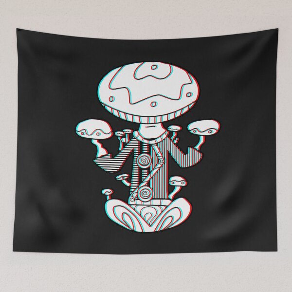 Item preview, 3d Meditating Mushroom Monk - Trippy designed and sold by mikeymadness.