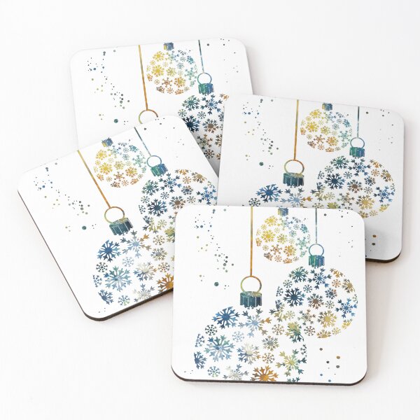 Item preview, Christmas Snow Pattern Ornaments designed and sold by EvasDreams.