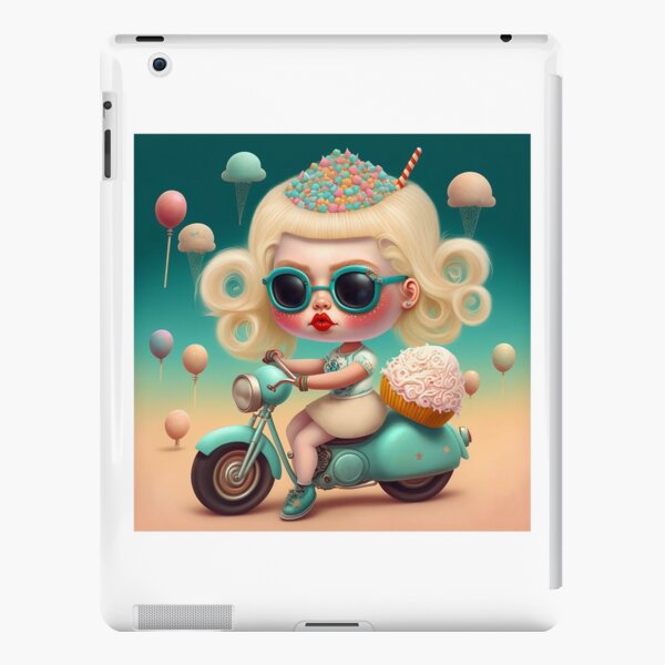 Motorbike Sweet Girl iPad Snap Case