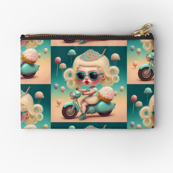 Motorbike Sweet Girl Zipper Pouch