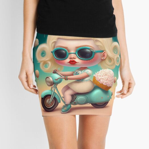 Motorbike Sweet Girl Mini Skirt