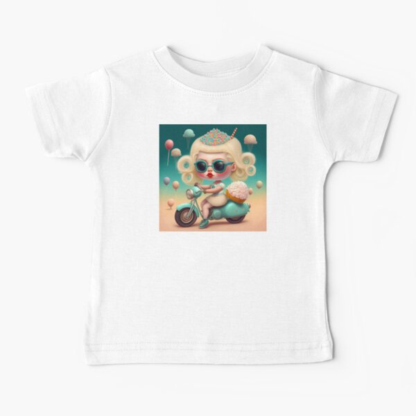 Motorbike Sweet Girl Baby T-Shirt