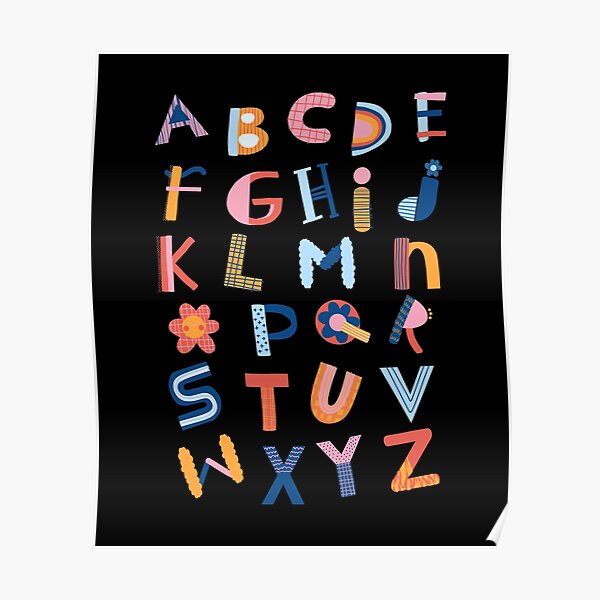 Alphabet Lore Letters A Z Poster For Sale By Esheriif Redbubble