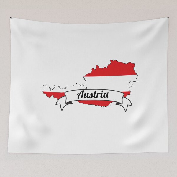 Item preview, Austria Flag Outline designed and sold by Jilliansshop.