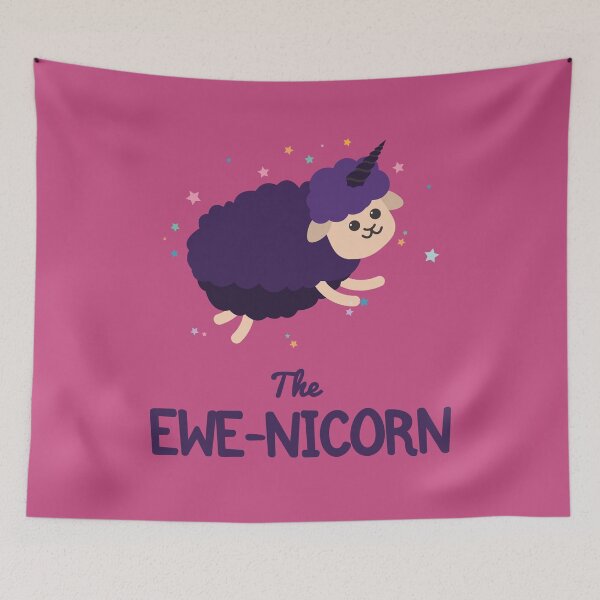Item preview, Ewenicorn | Ewe Puns | Funny Animal Hybrid designed and sold by Fluffy-Vectors.