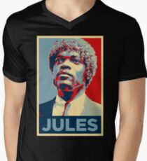 Jules Pulp Fiction (Obama Effect) Men's V-Neck T-Shirt