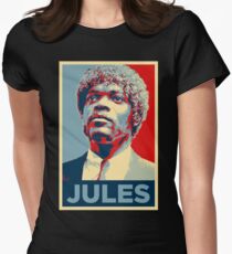 Jules Pulp Fiction (Obama Effect) Fitted T-Shirt